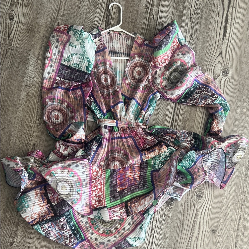 Colorful Patterned Dress - Picture 4 of 5